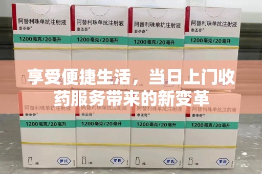 东莞享受便捷生活，当日上门收药服务带来的新变革
